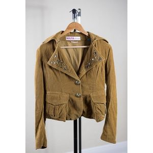 Nolita DeNimes Vintage Tan Corduroy Jacket